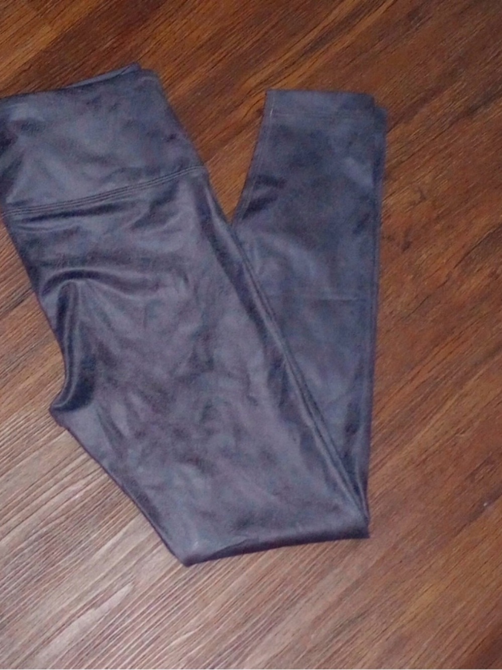 CRZ YOGA Black High-Rise Leggings with Wide Waistband